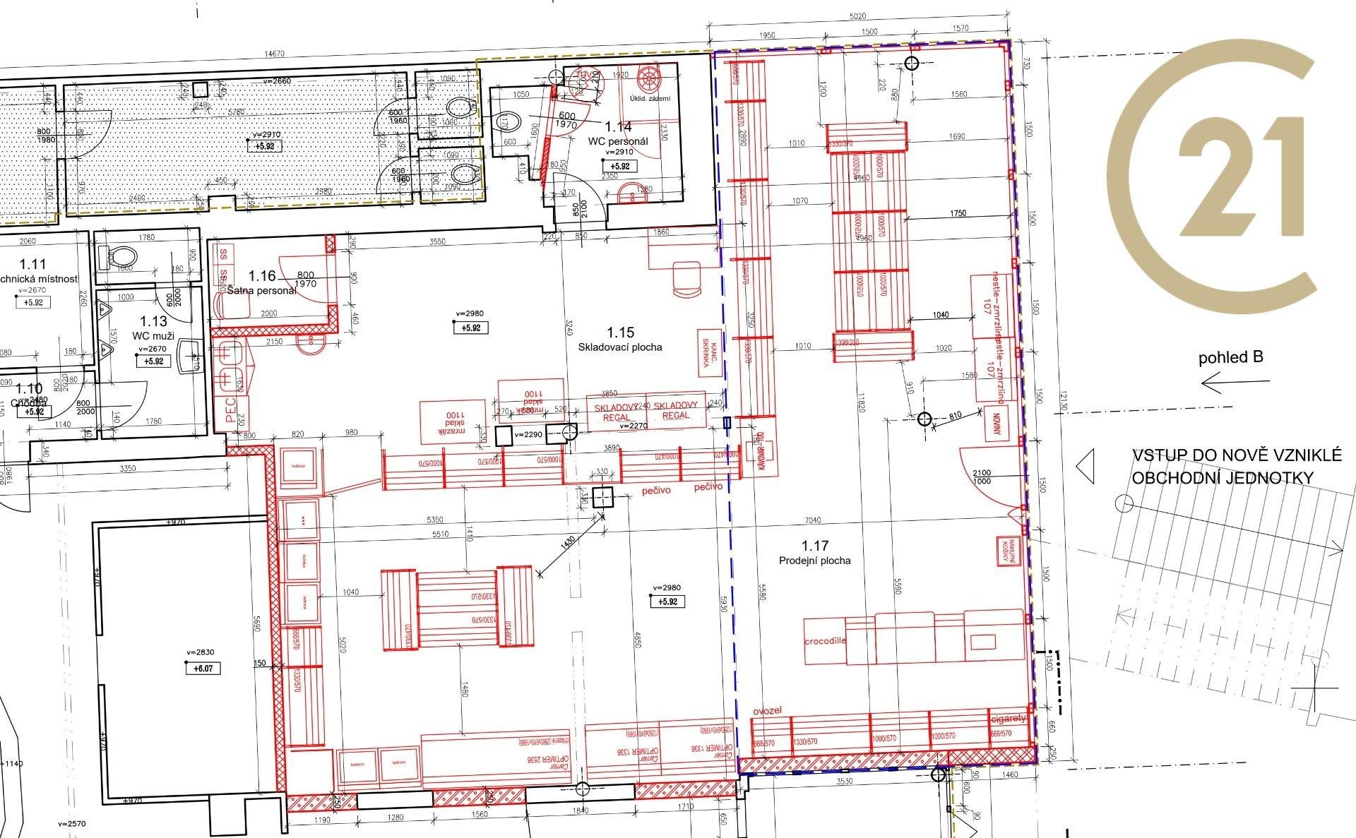 Pronájem, Obchodní prostory,  139m2 - Praha - Háje